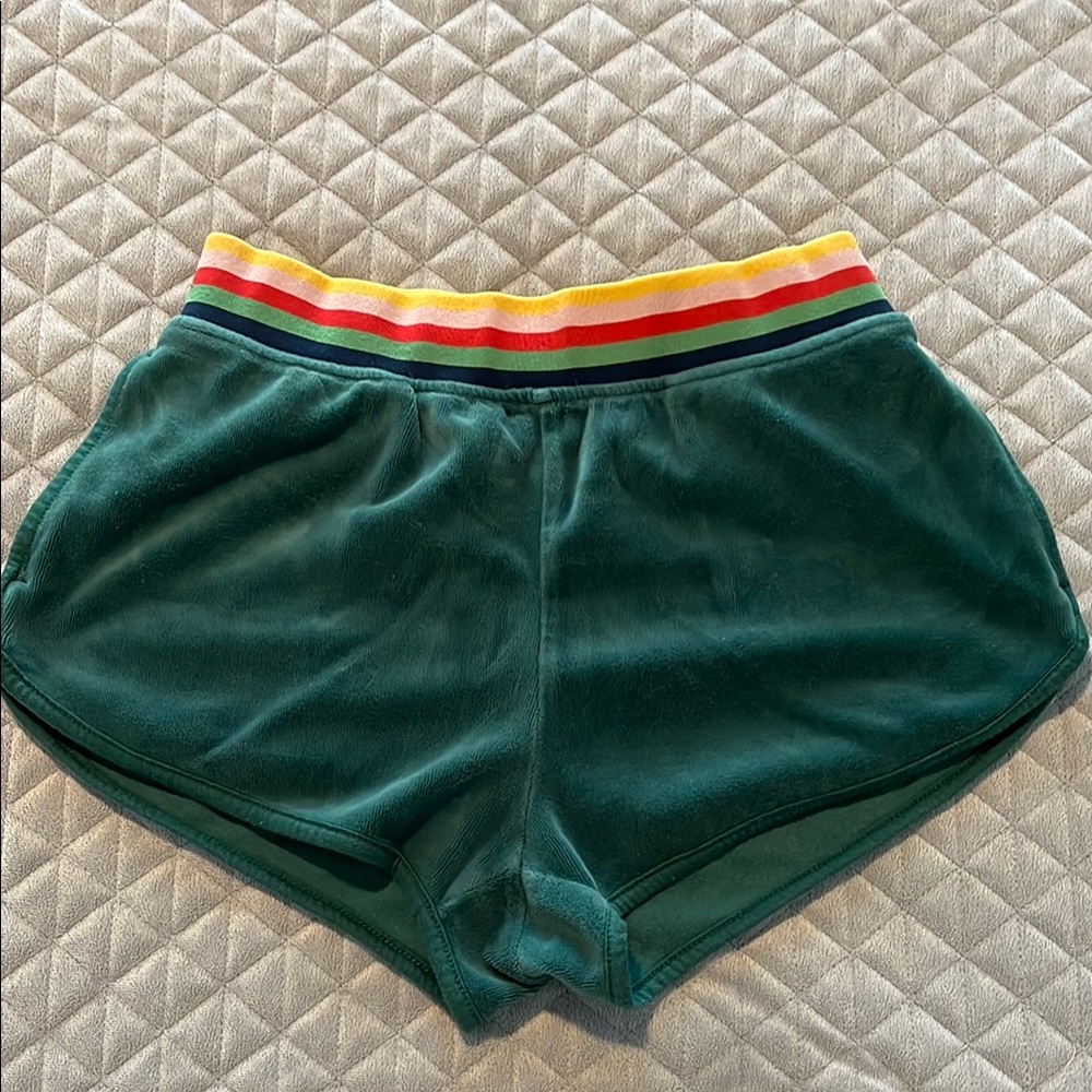 Wild Fable Green and Yellow Athletic Shorts Lightweight Performance